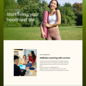 Wellness Coach Elementor Template